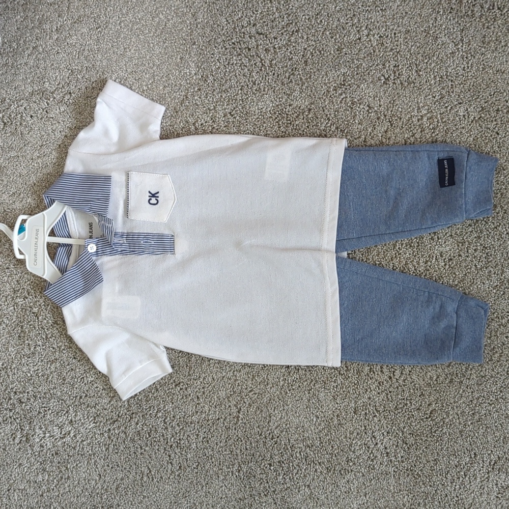 Toddler boys 24 mo matching set shirt and pants NWOT